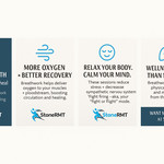 Relaxation and stress relief through guided breathwork and body awareness at StoneRMT wellness studio